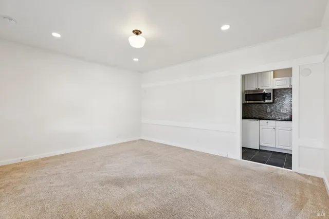 a view of a kitchen with electric equipment
