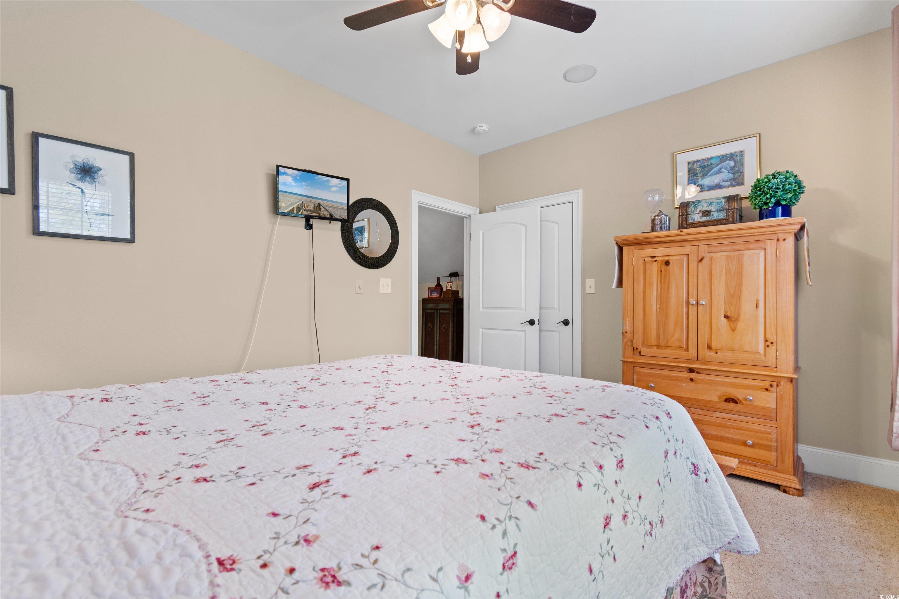 1815 Gilbert Road Conway, SC 29527 - Photo 30 of 40 Bedroom with light carpet and ceiling fan