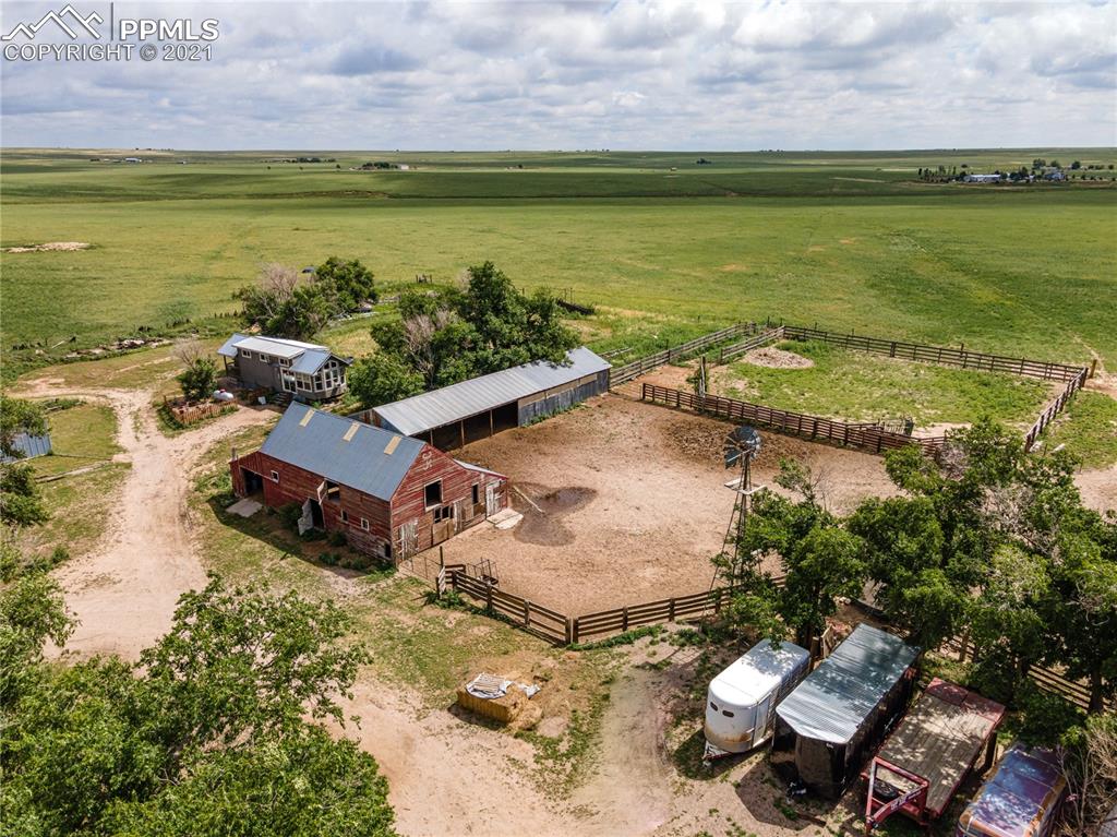 38810 Fossinger Road Rush, CO 80833 - Photo 30 of 35 an aerial view of a house with a ocean view