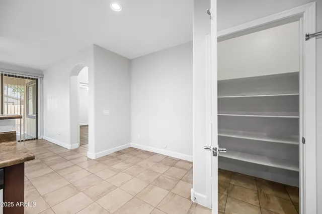 a view of an empty room