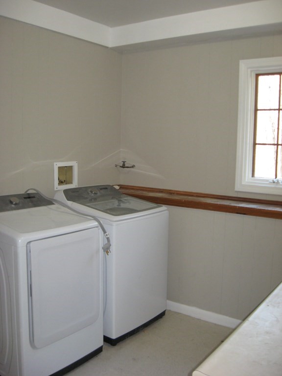 5 Old Amherst Road, Unit 5B Belchertown, MA 01007 - Photo 34 of 37 a utility room with dryer and washer