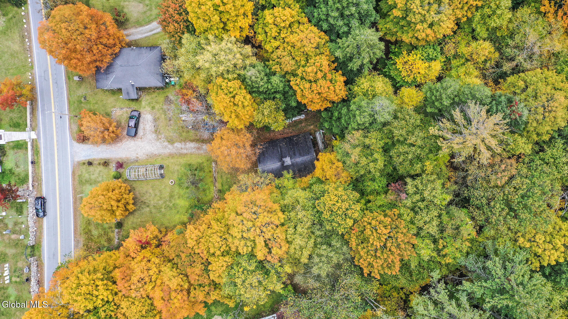 2023 Lands End Road Dresden, NY 12841 - Photo 5 of 11 aerial of house and garage