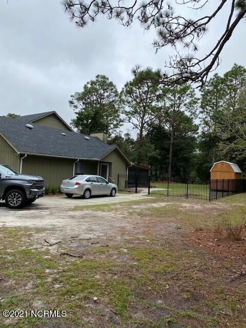 Side yard and view home
