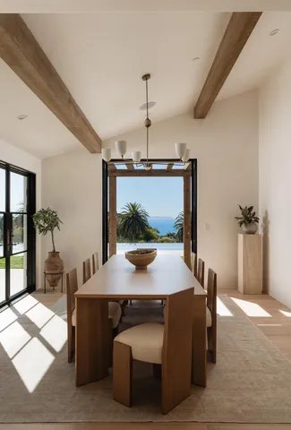 an aerial view of house with yard