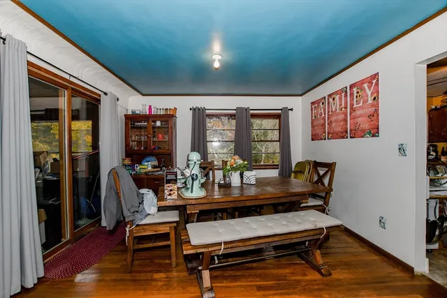 a room with furniture