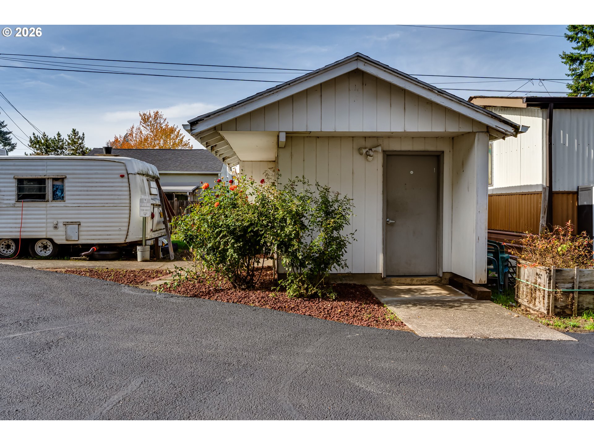 351 Front Street Junction City, OR 97448 - Photo 22 of 29 a front view of a house with a yard and garage
