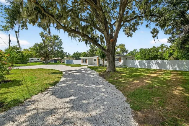 a bedroom with a bed and a potted plant