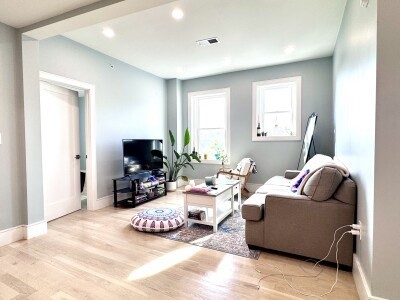 9 University Road, Unit 3 Brookline, MA 02445 - Photo 7 of 13 a living room with furniture and a flat screen tv
