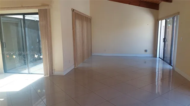 a view of an empty room