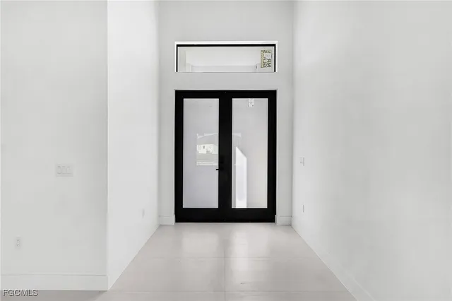 a view of an entryway door