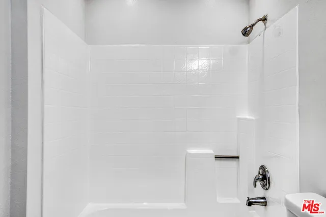 a close up of a bathtub