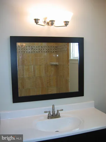 a bathroom with a sink