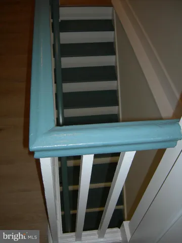 a view of hallway with stairs