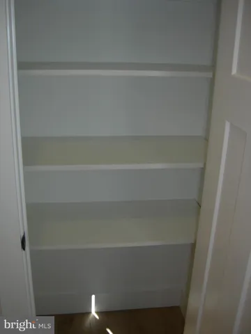 a close view of closet
