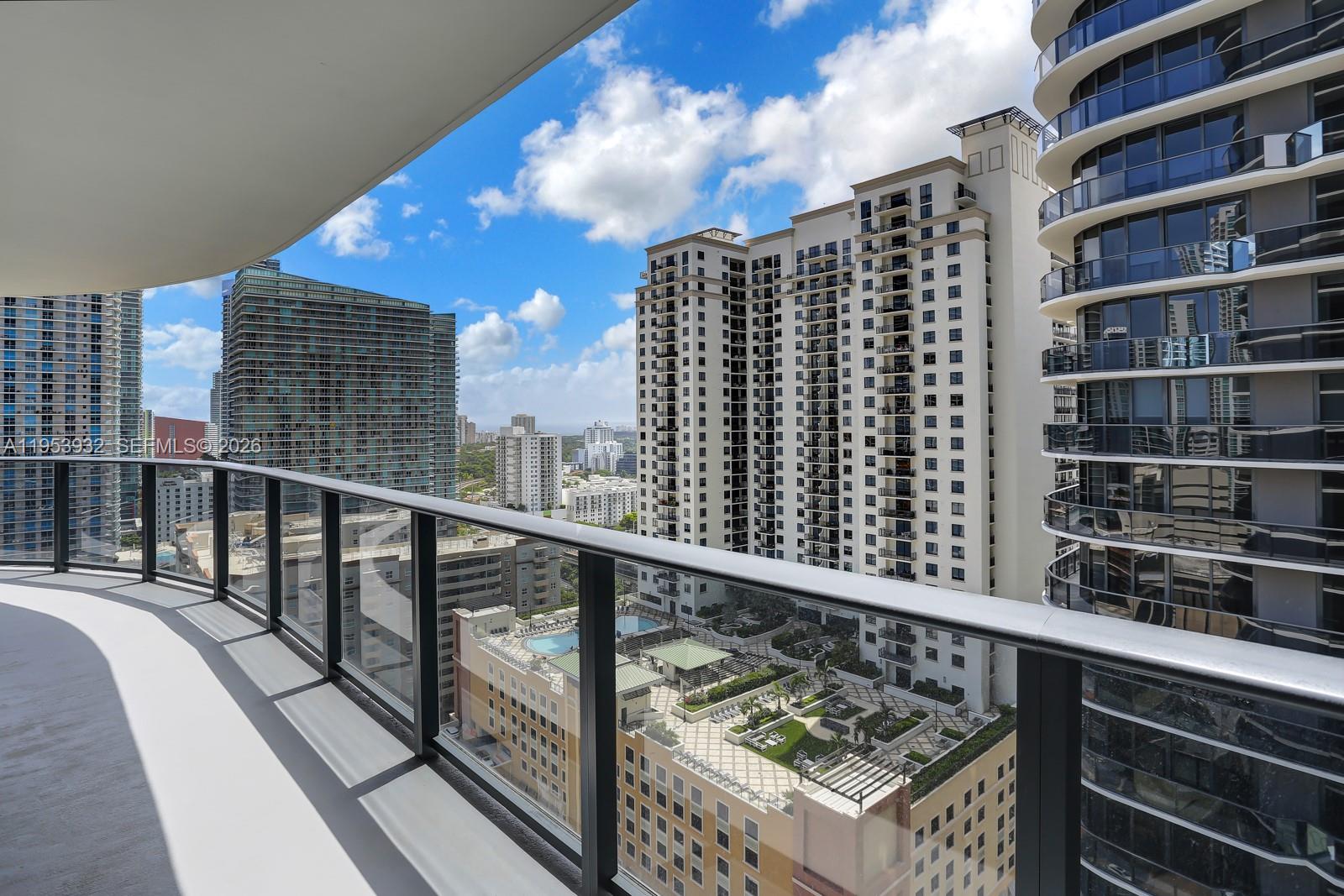 45 Southwest 9th Street, Unit 1806 Miami, FL 33130 - Photo 19 of 61 a view of balcony with city view