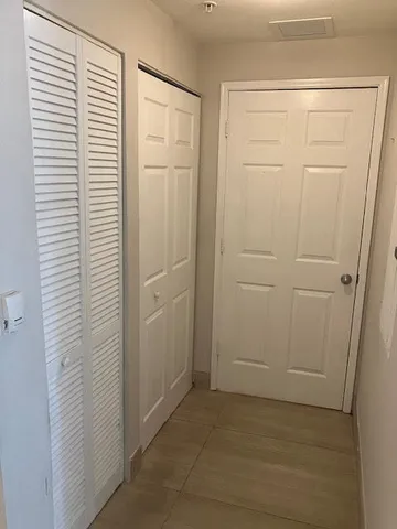 a view of closet area