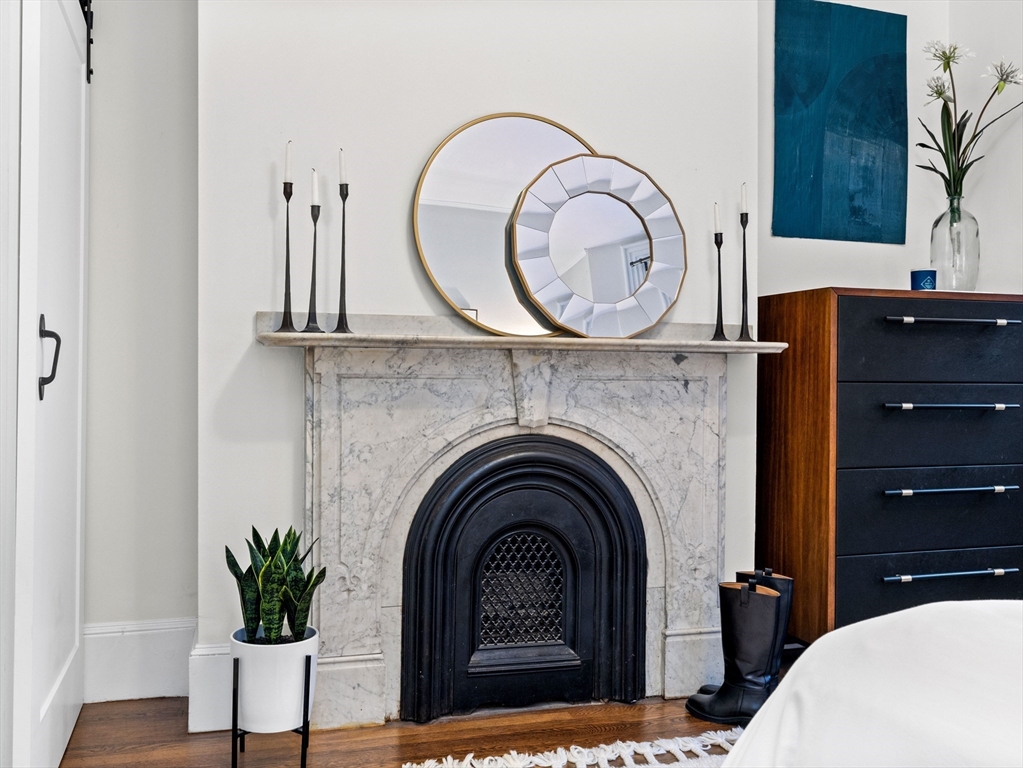 37 East Springfield Street, Unit 1 Boston, MA 02118 - Photo 3 of 18 a view of a livingroom with a fireplace and a potted plant