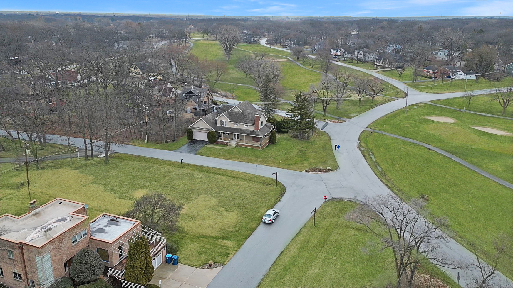 493 Aberdeen Drive Crete, IL 60417 - Photo 3 of 52 an aerial view of a house with a swimming pool