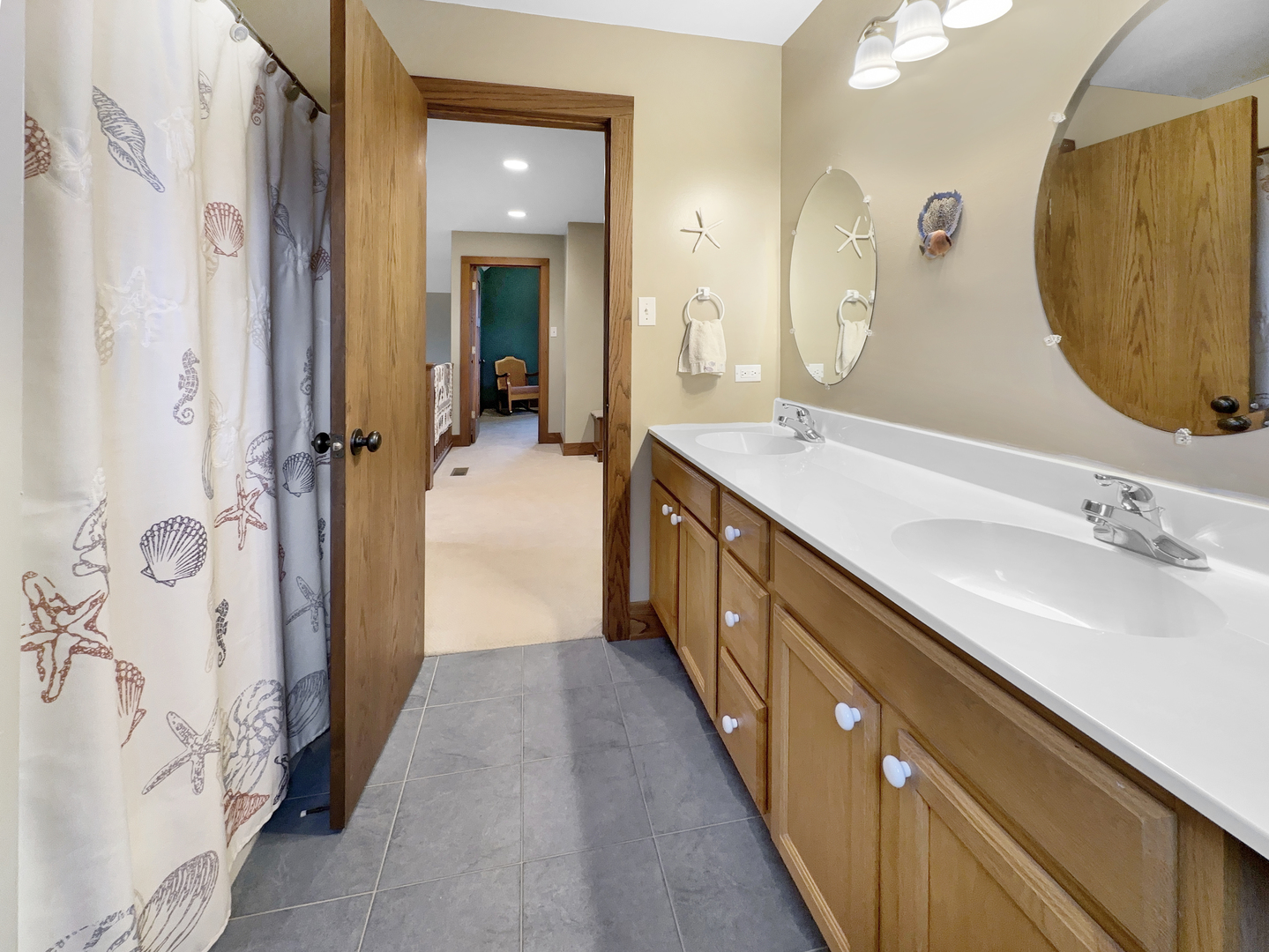 493 Aberdeen Drive Crete, IL 60417 - Photo 33 of 52 a spacious bathroom with a double vanity sink mirror and shower