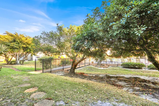 a view of yard with trees