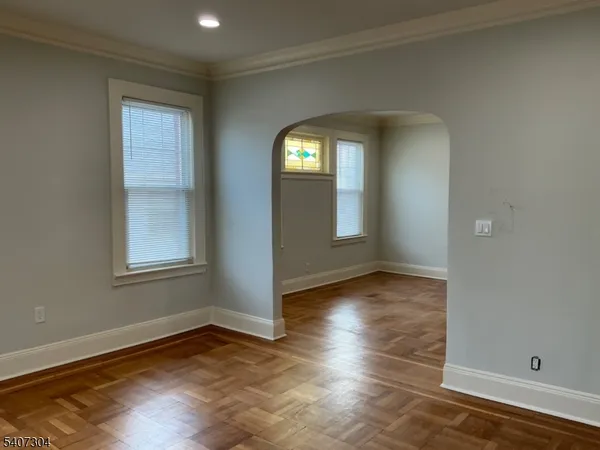 an empty room that has a window