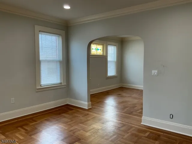 an empty room that has a window