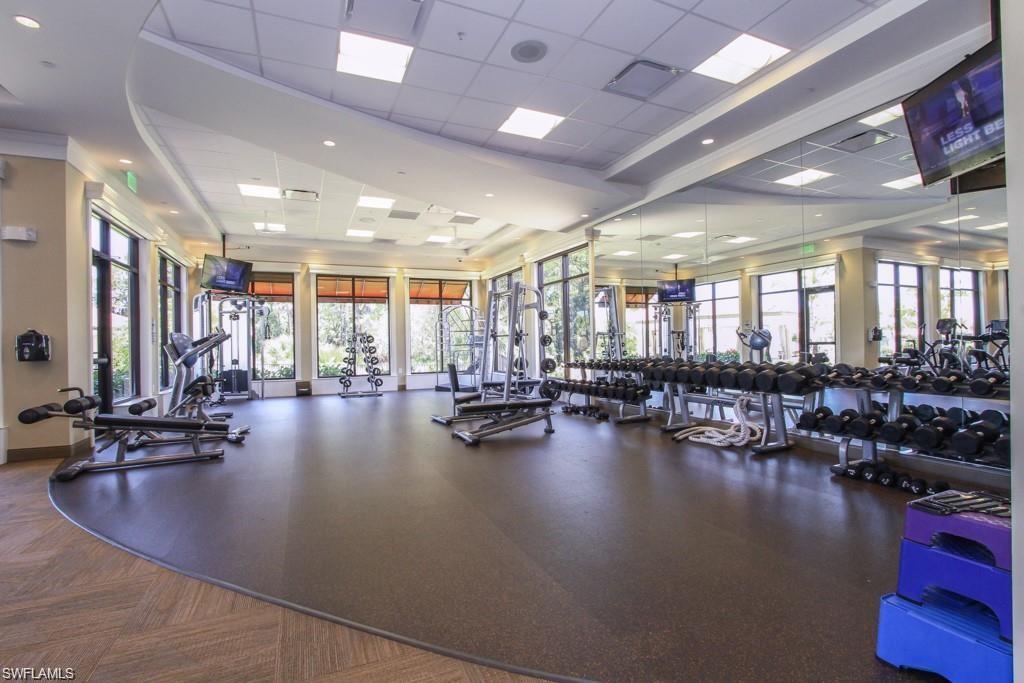 9735 Acqua Court, Unit 611 Naples, FL 34113 - Photo 30 of 30 Exercise room with a drop ceiling