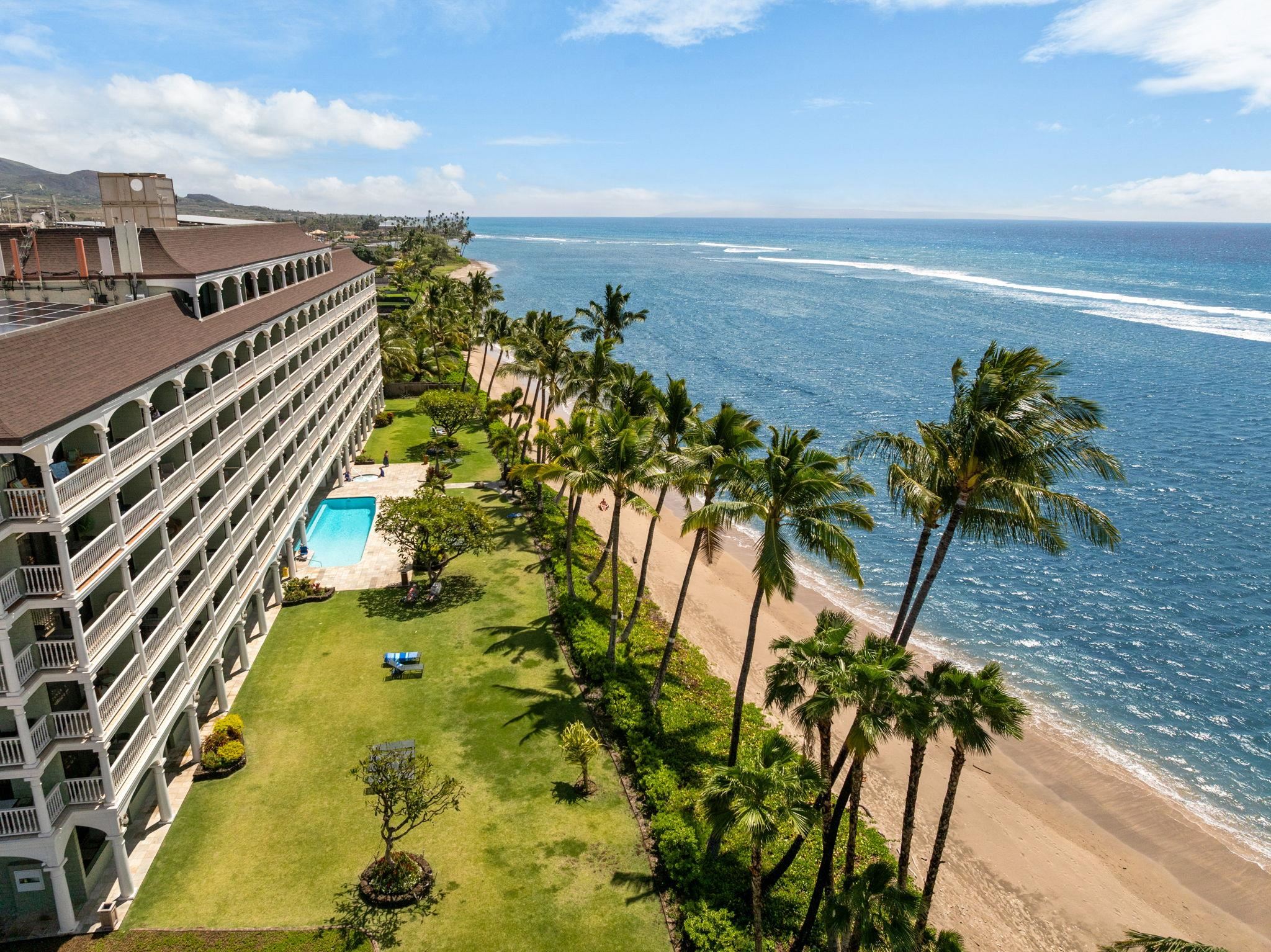 475 Front Street, Unit 402 Lahaina, HI 96761 - Photo 6 of 34 a view of a yard with an ocean view