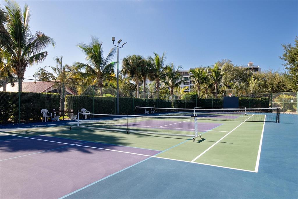 5911 Midnight Pass Road, Unit 206 Sarasota, FL 34242 - Photo 58 of 88 a view of a tennis court