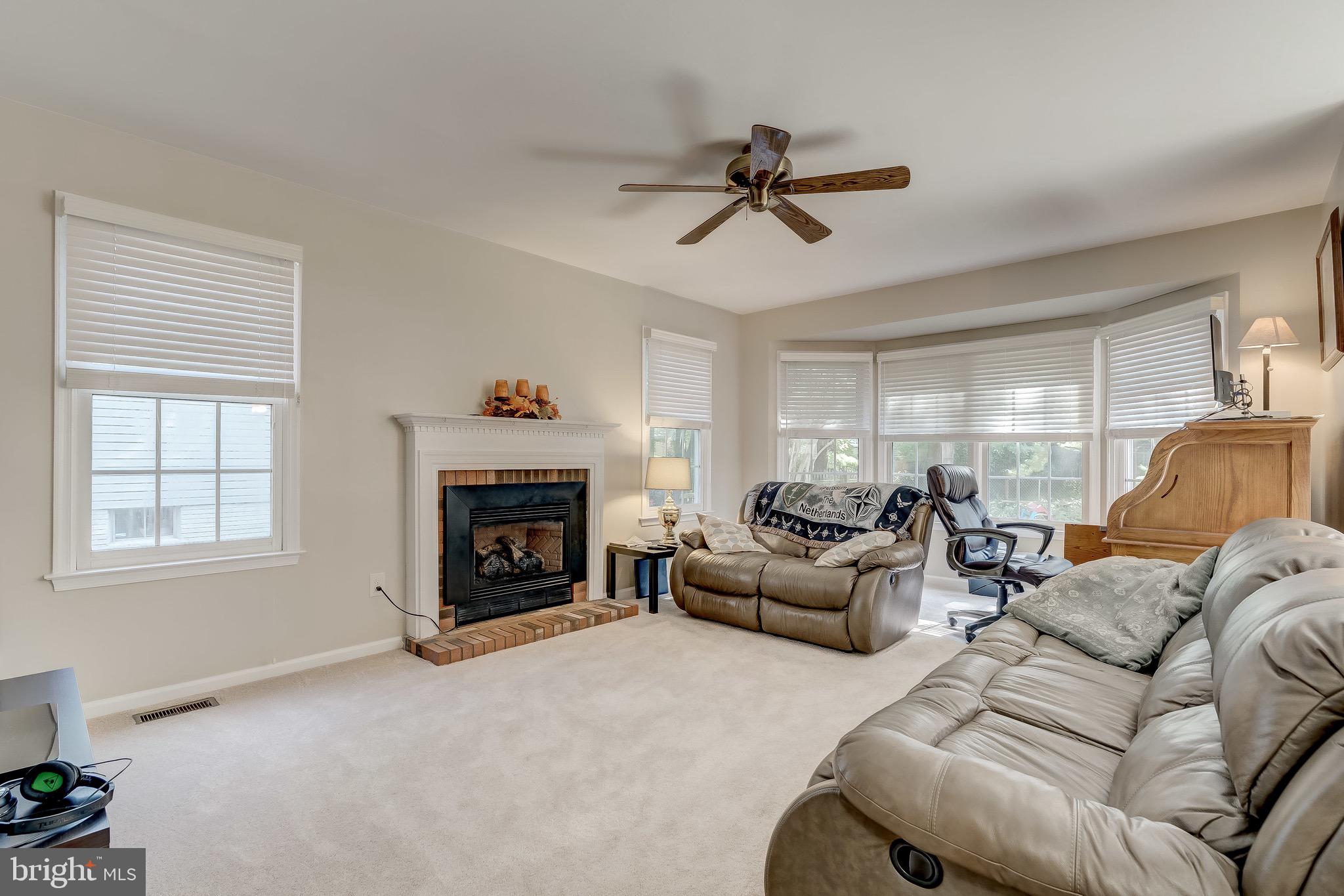 1507 Rochester Court Crofton, MD 21114 - Photo 16 of 55 Family Room with Gas Insert Fireplace