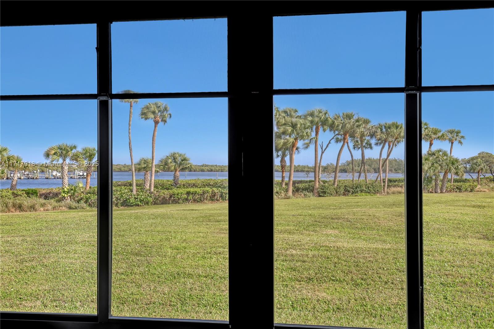 6102 Southeast Landing Way, Unit 2 Stuart, FL 34997 - Photo 28 of 44 a view of ocean from a window