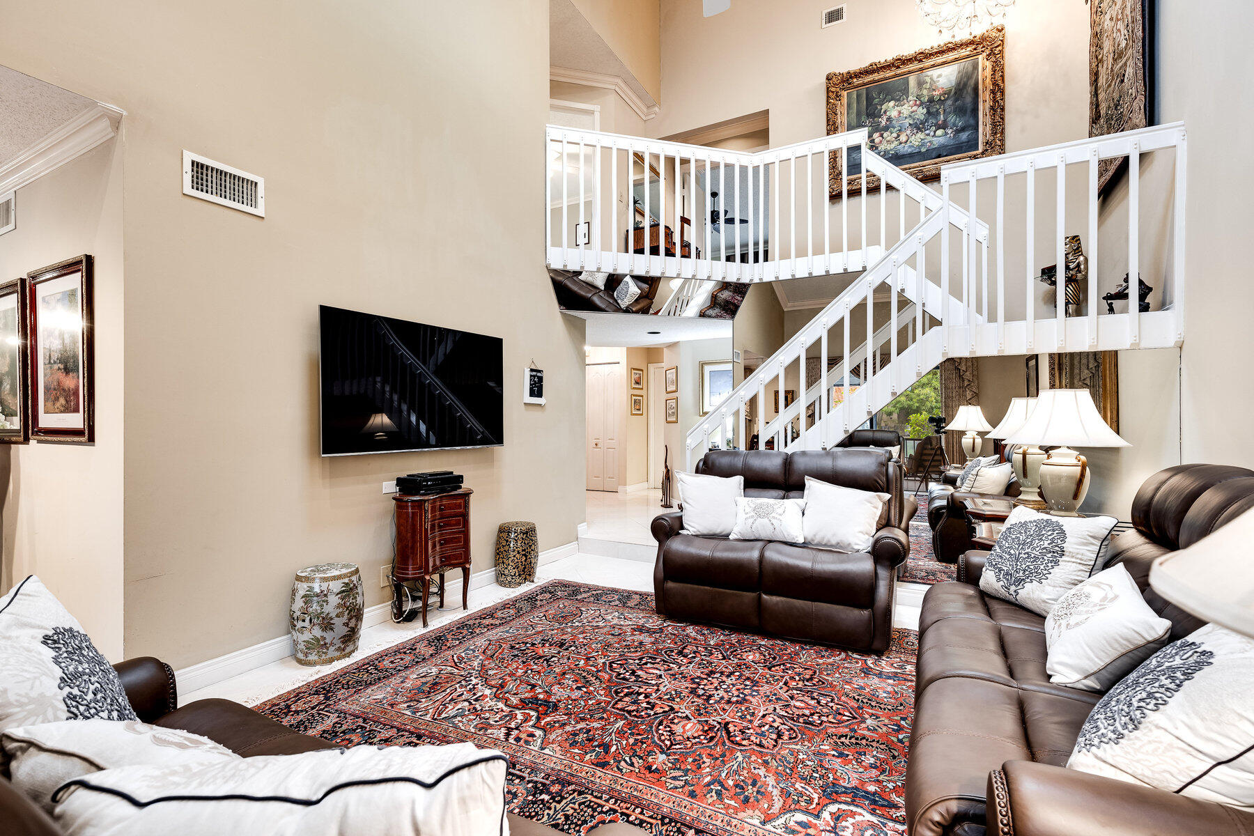 7771 La Mirada Drive Boca Raton, FL 33433 - Photo 8 of 38 a living room with furniture and a flat screen tv