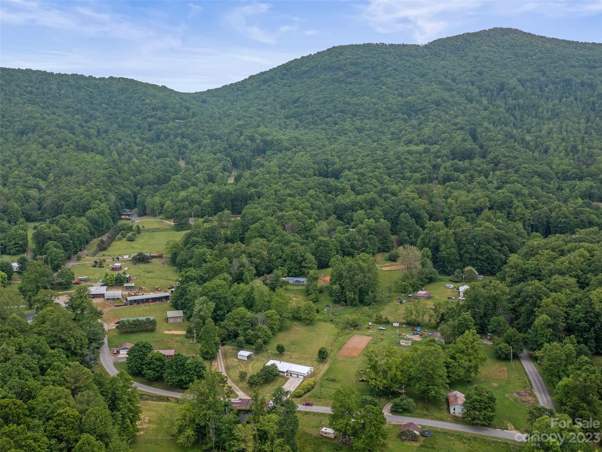 70 Letterman Road Green Mountain, NC 28740 - Photo 22 of 23 a view of a town with mountains in the background