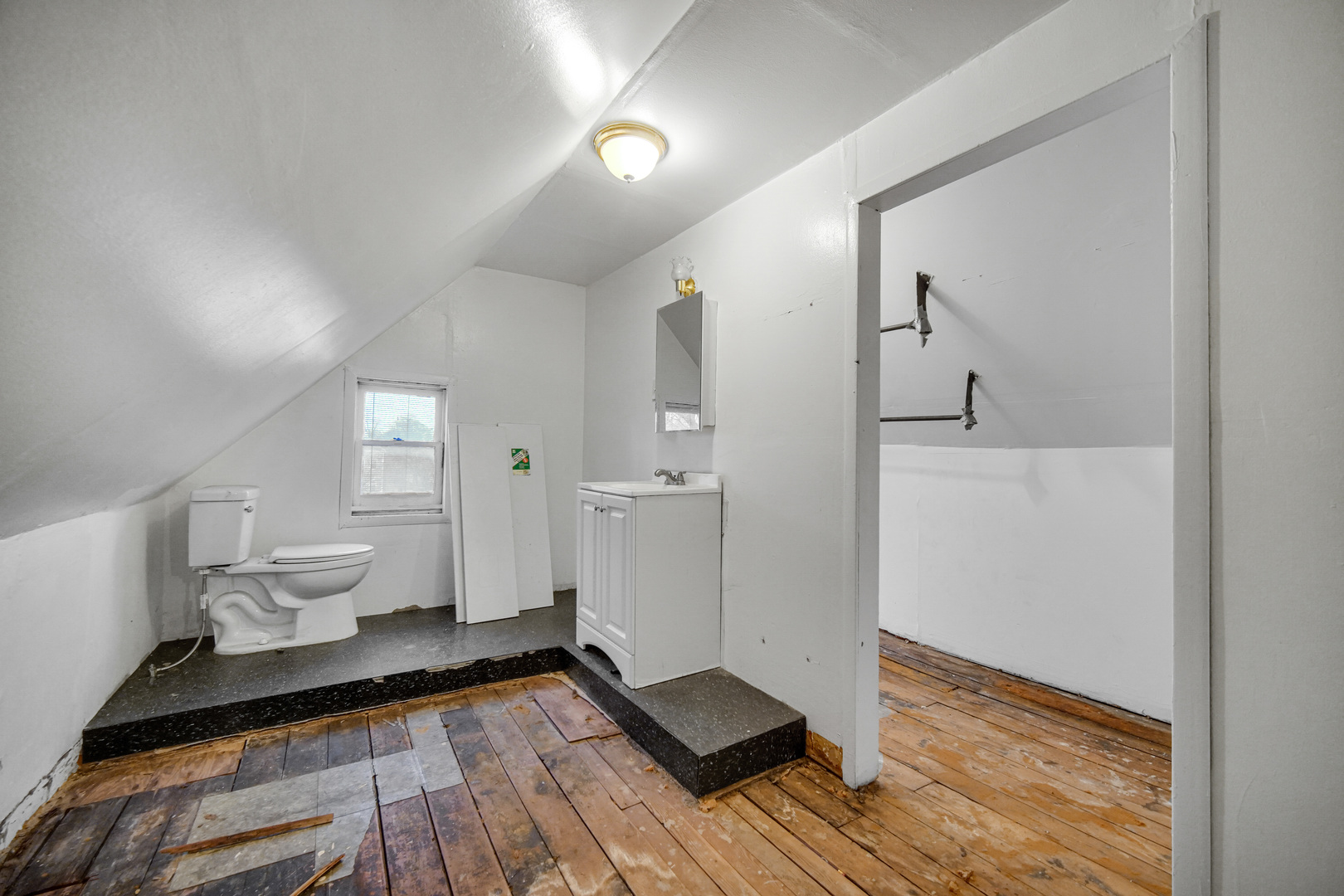 6237 South May Street Chicago, IL 60621 - Photo 11 of 14 a bathroom with a sink and a toilet