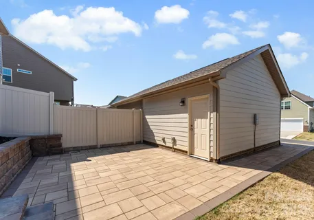 a backyard of a house