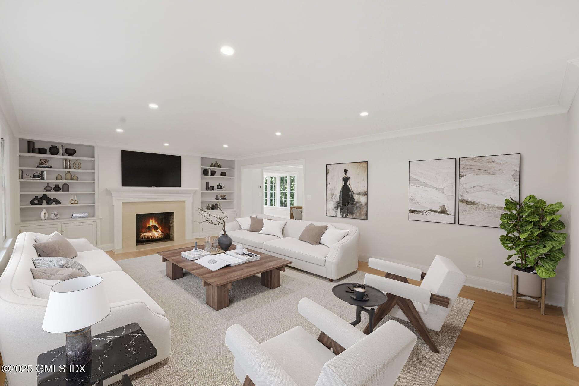 20 Cutler Road Greenwich, CT 06831 - Photo 4 of 25 Living Room virtually staged