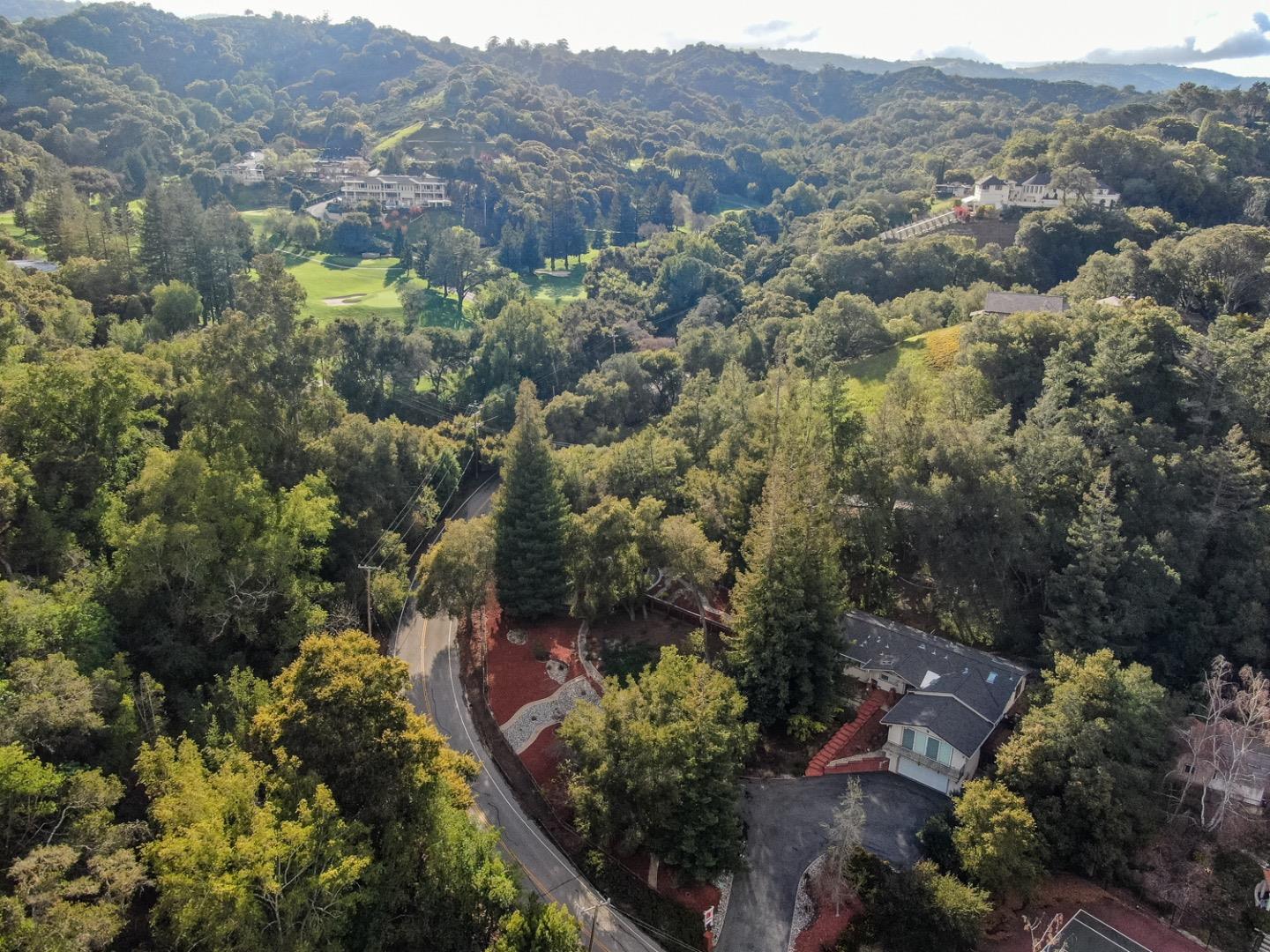 21781 Prospect Road Saratoga, CA 95070 - Photo 48 of 51 an aerial view of residential house and green space