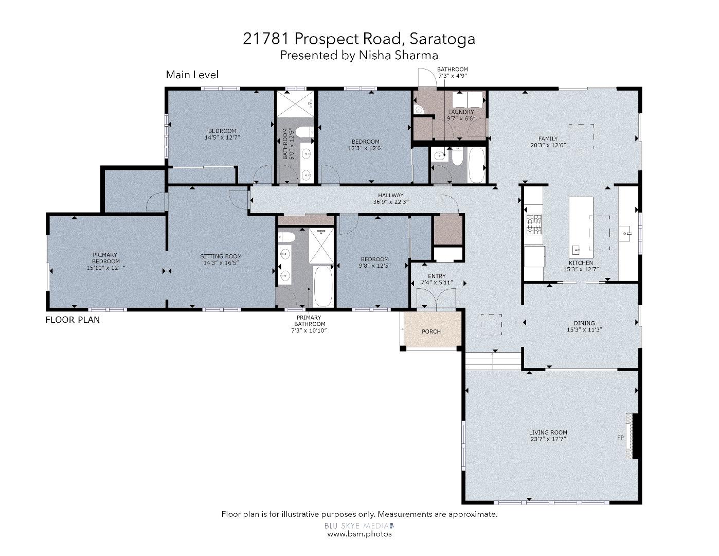 21781 Prospect Road Saratoga, CA 95070 - Photo 50 of 51 a picture of a floor plan