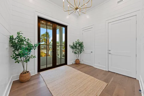 a view of swimming pool from a yard