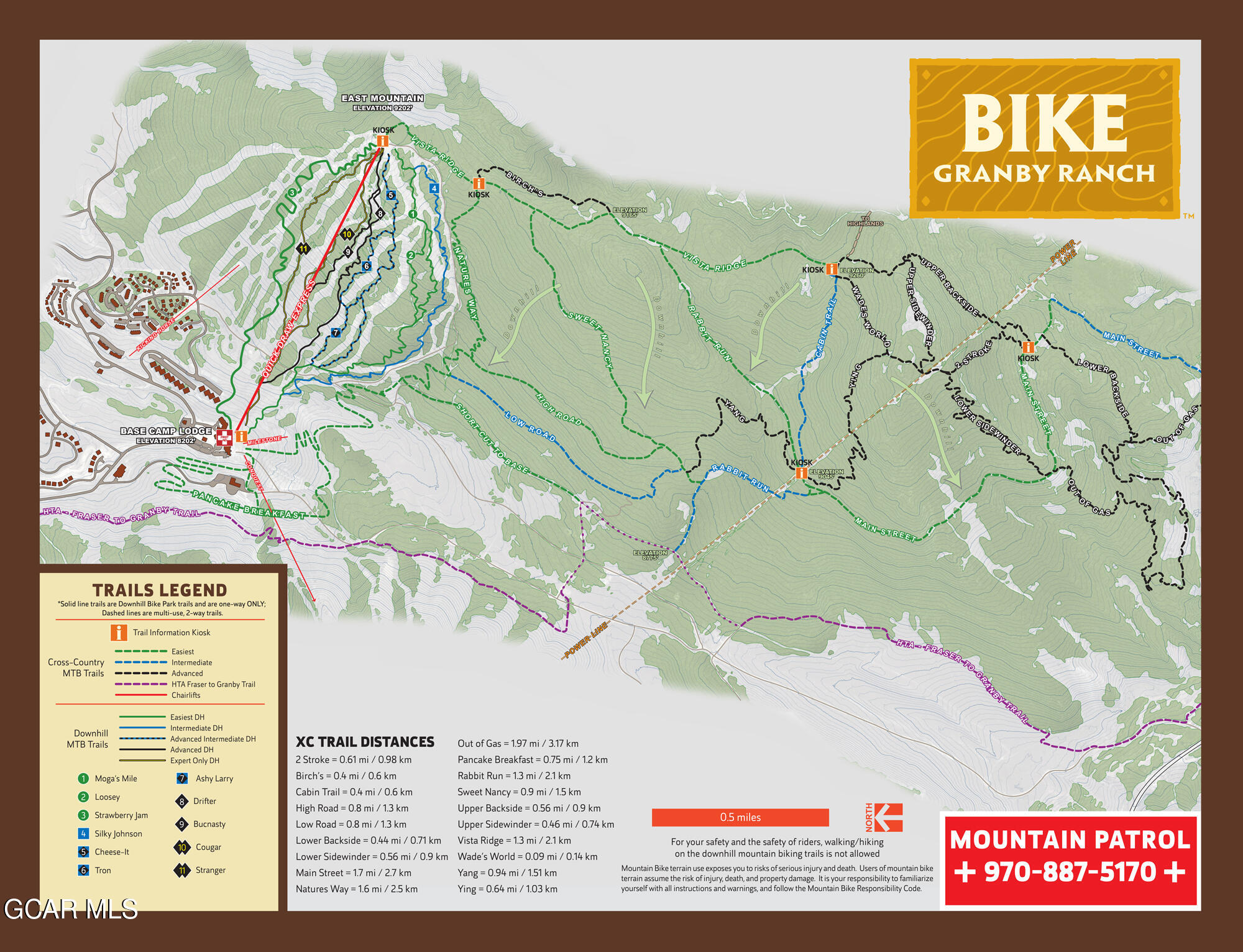 154 Village Road, Unit C106 Granby, CO 80446 - Photo 35 of 38 Granby Ranch Bike Map