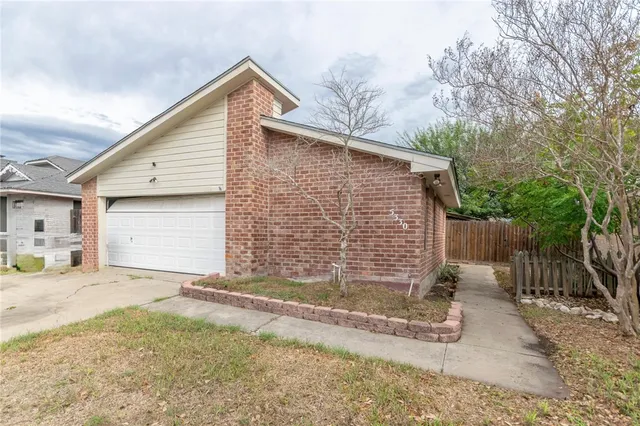 a backyard of a house