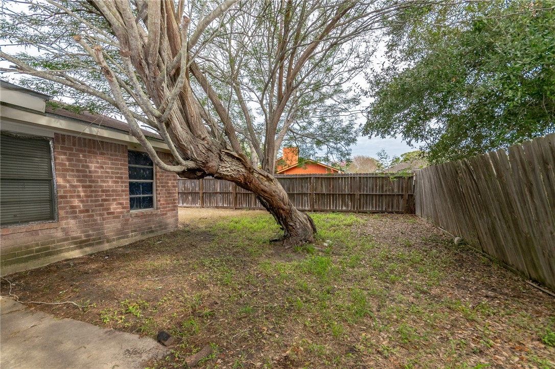 5330 Crossridge Drive Corpus Christi, TX 78413 - Photo 10 of 10 a view of a backyard with large trees and a barn