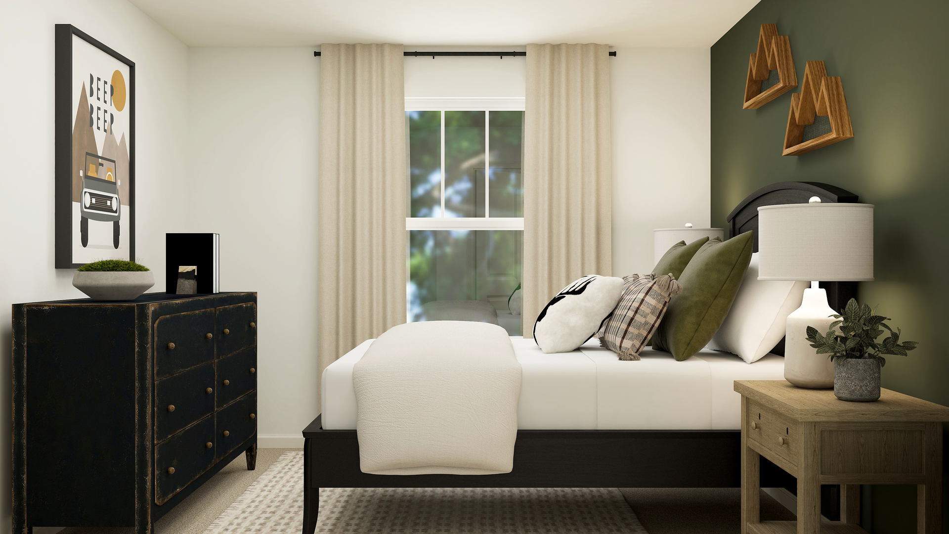 279 Red Oak Circle Volo, IL 60020 - Photo 14 of 21 a bedroom with a bed and wooden floor