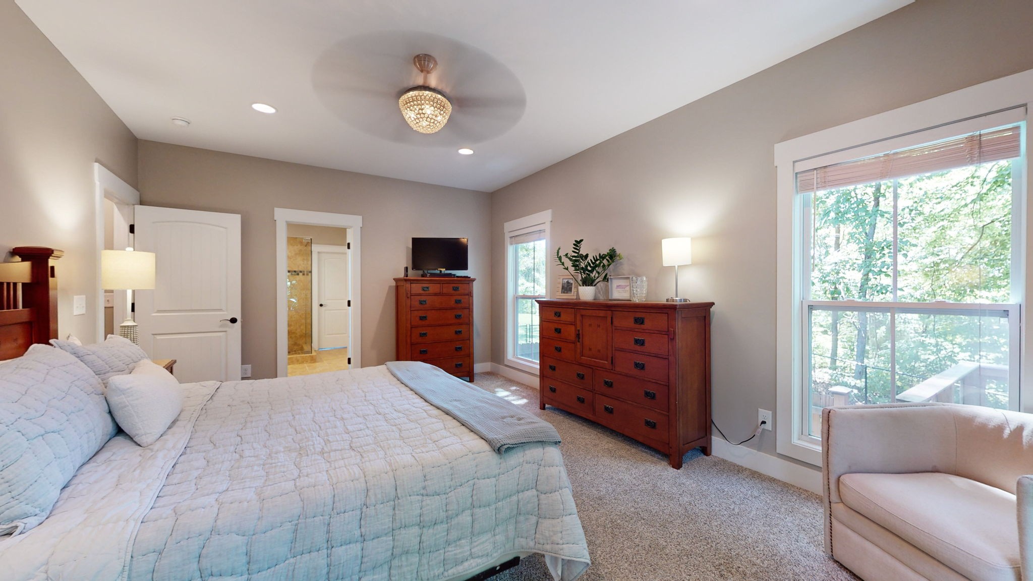 4852 Ash Hill Road Spring Hill, TN 37174 - Photo 18 of 60 a bedroom with a bed and a couch