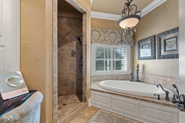 a bathroom with a granite countertop sink a mirror and a shower