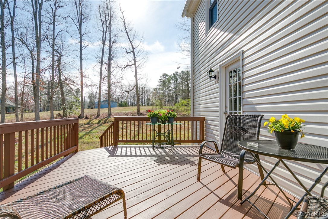 13835 Happy Hill Road Chester, VA 23831 - Photo 29 of 35 a view of a two chairs on the deck