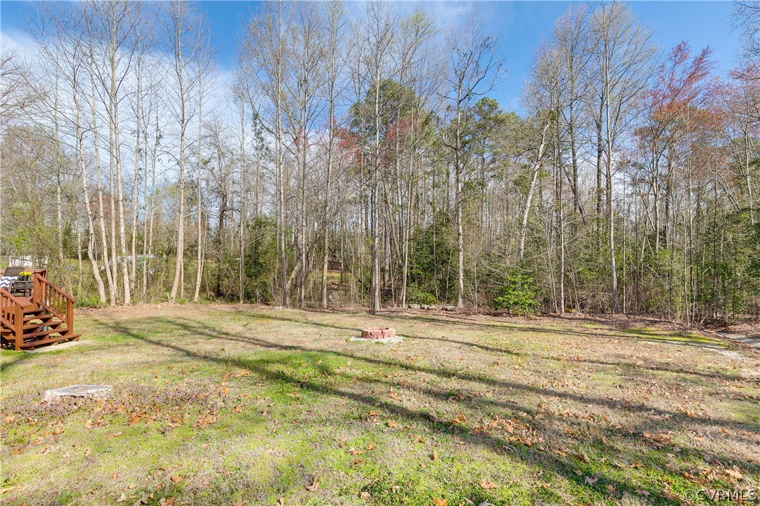 13835 Happy Hill Road Chester, VA 23831 - Photo 35 of 35 a view of a backyard of the house