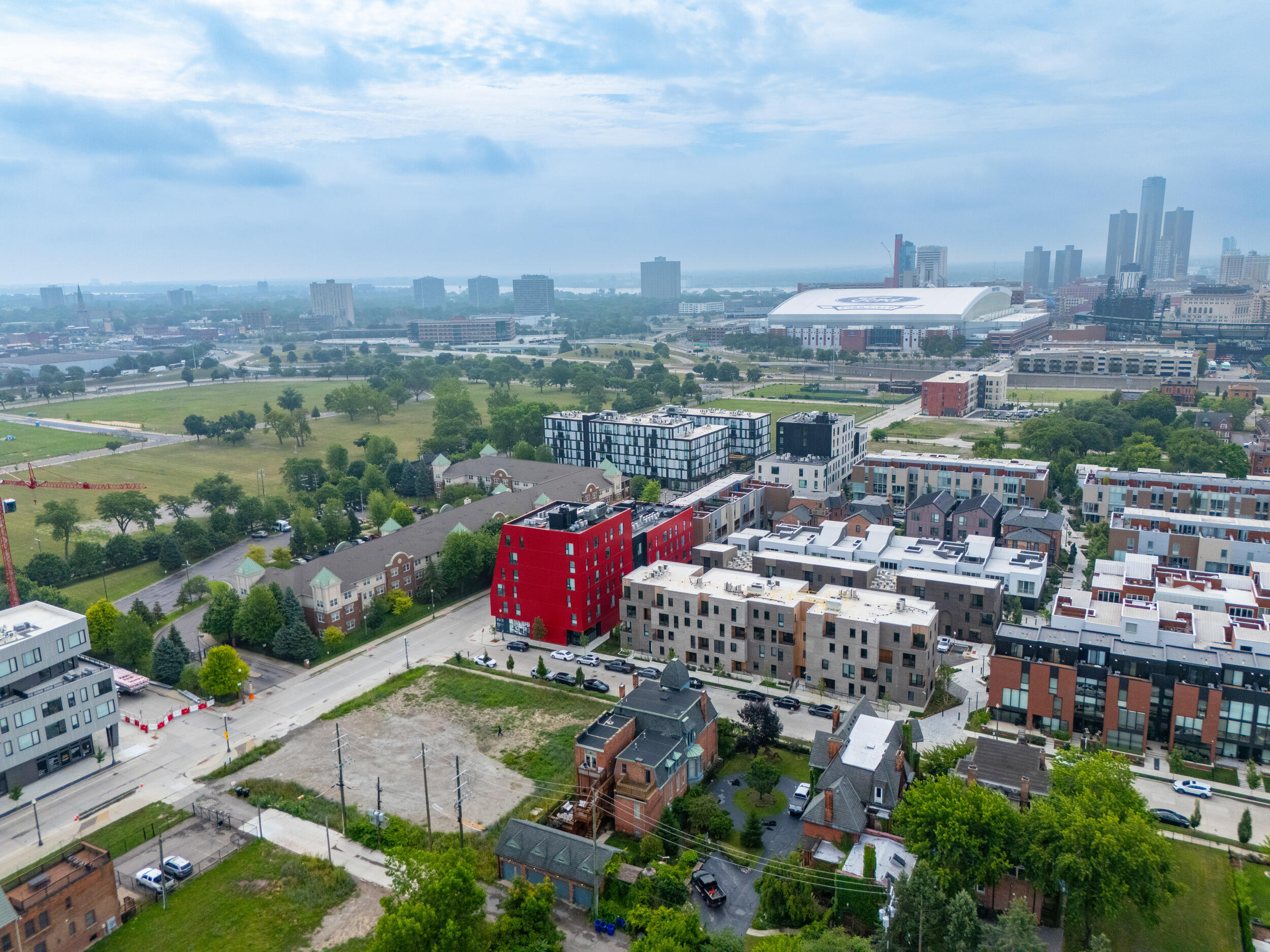 291 Edmund Place, Unit 3 Detroit, MI 48201 - Photo 22 of 23 drone-6