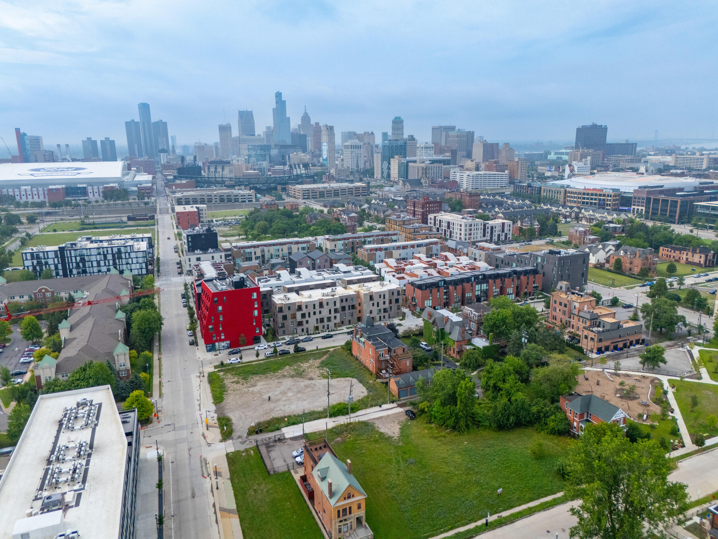 291 Edmund Place, Unit 3 Detroit, MI 48201 - Photo 23 of 23 drone-7