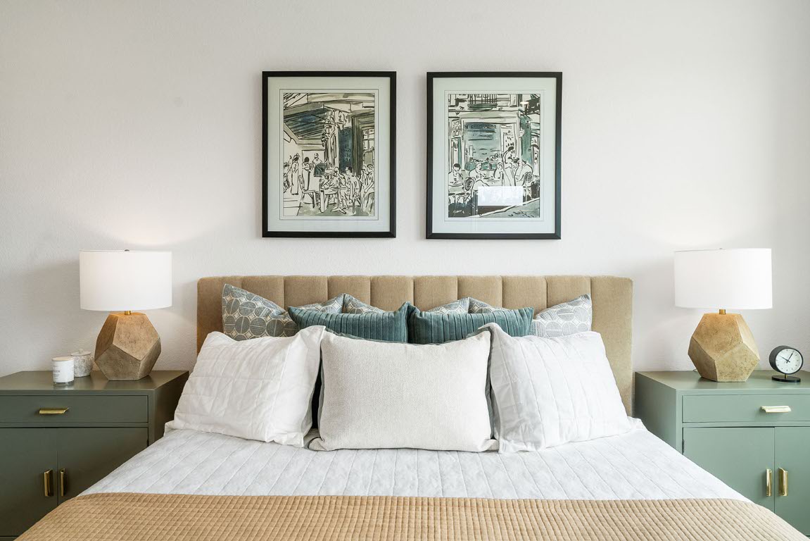 20604 A Haygrazer Way Pflugerville, TX 78660 - Photo 17 of 31 a bed sitting in a bedroom and lamp